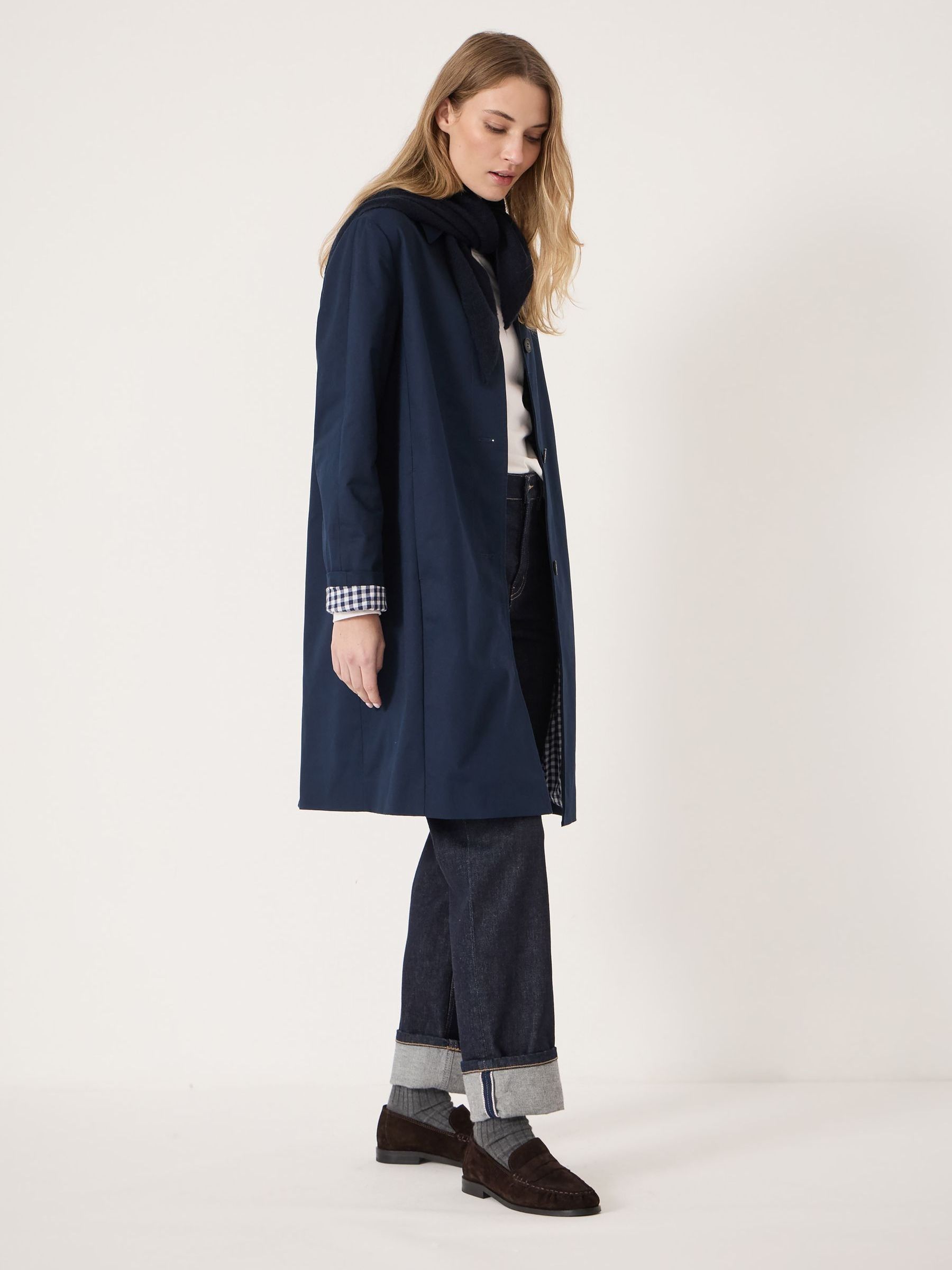 Buy Hush Blue Cotton Car Coat from Next Canada