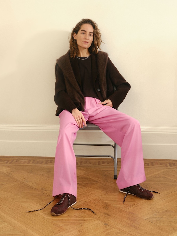 بنطلون Lya بمزيج صوف وقصّة رجل واسعة من Hush - Image 1 of 6 بنطلون Lya بمزيج صوف وقصّة رجل واسعة من Hush - Image 1 of 6