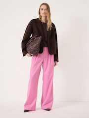 بنطلون Lya بمزيج صوف وقصّة رجل واسعة من Hush - Image 3 of 6