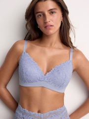 Blue/Light Pink Pad Non Wire Lace Ultimate Comfort Bras 2 Pack - Image 2 of 15