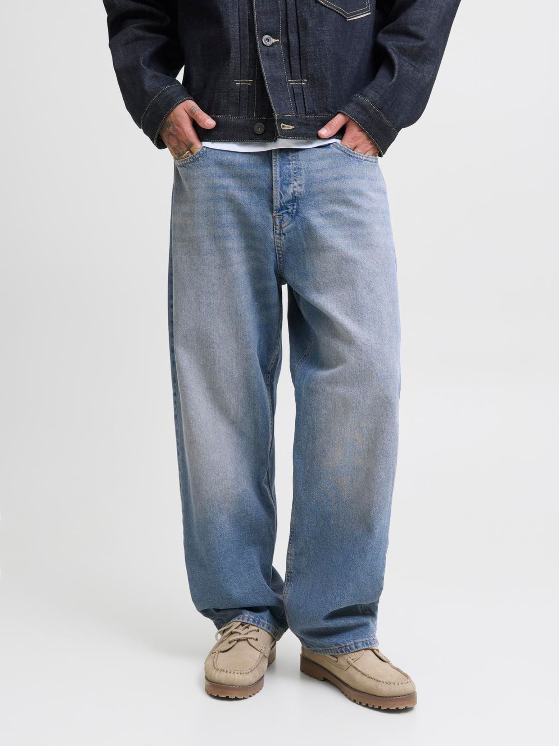 Buy JACK & JONES Light Blue Alex Baggy Fit Jeans from Next USA