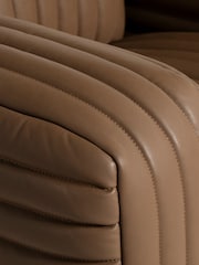 Barker and Stonehouse Brown Leather Recliner Armchair - Image 5 of 6