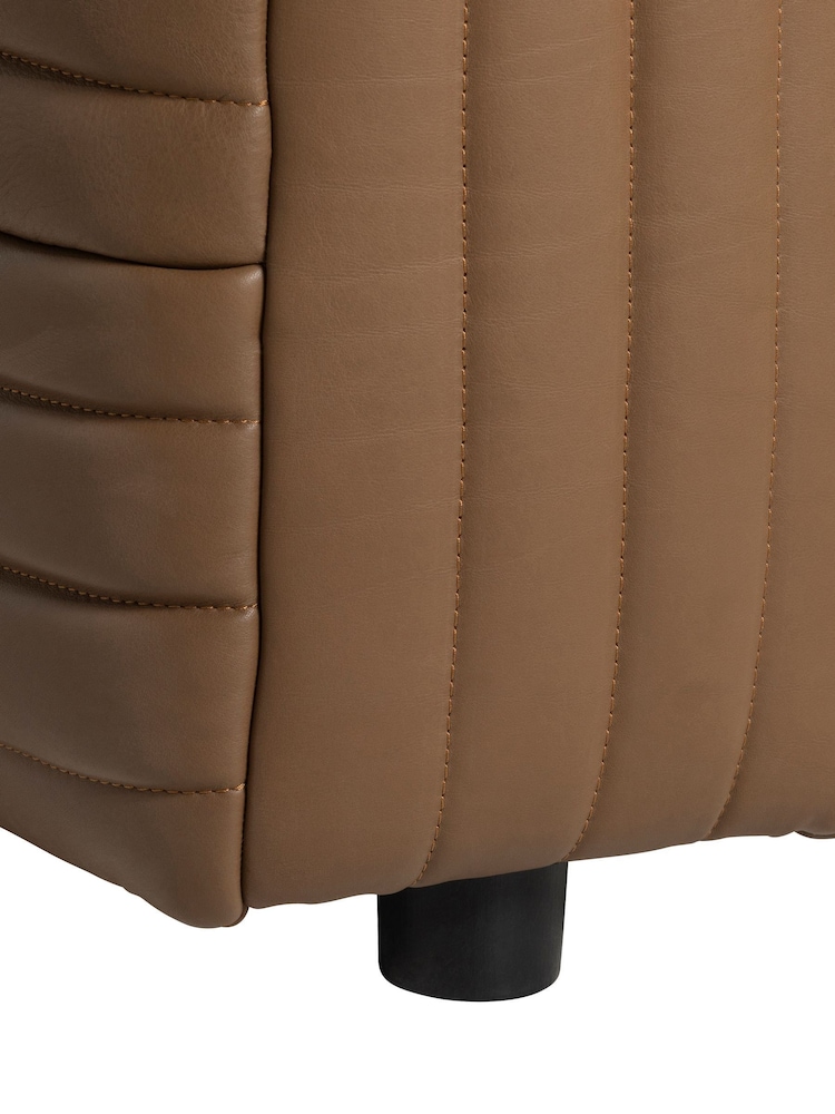 Barker and Stonehouse Brown Leather Recliner Armchair - Image 6 of 6