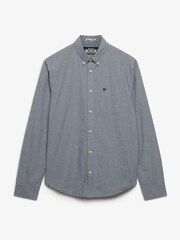 Superdry Blue Preppy Poplin Long Sleeve Shirt - Image 5 of 6