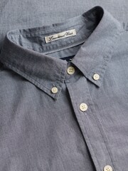 Superdry Blue Preppy Poplin Long Sleeve Shirt - Image 6 of 6