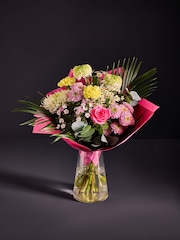 Pink/Yellow Mother's Day Chrysanthemum Fresh Flower Bouquet - Image 1 of 5