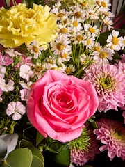 Pink/Yellow Mother's Day Chrysanthemum Fresh Flower Bouquet - Image 2 of 5