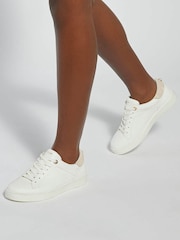Dune London White Embrace Trainers - Image 1 of 6