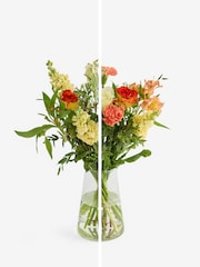 Pastel Stocks and Roses Flower Letterbox Bouquet - Image 3 of 6