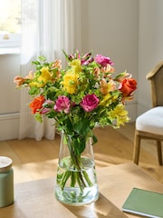 Rose and Alstromeria Fresh Flower Letterbox Bouquet - Image 1 of 5