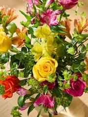 Rose and Alstromeria Fresh Flower Letterbox Bouquet - Image 2 of 5