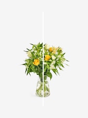 Yellow Rose and Alstromeria Fresh Flower Letterbox Bouquet - Image 3 of 6