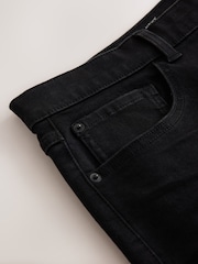 Black Straight Fit Essential Stretch Jeans - Image 10 of 11