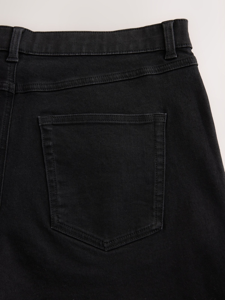 Black Straight Fit Essential Stretch Jeans - Image 11 of 11