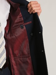 سترة بدلة بصدر بصفين من الأزرار من صوف ممزوج من Brook Taverner - صورة 8 من 8