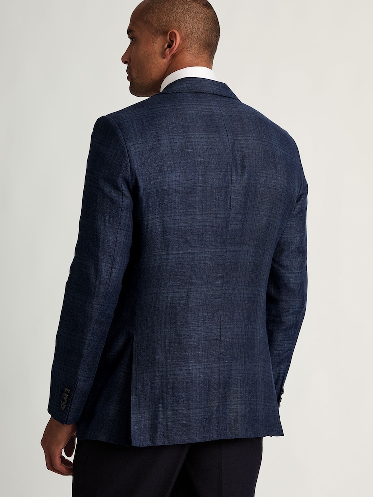 Brook Taverner Check Italian Linen Blend Jacket - Image 2 of 5