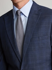 Brook Taverner Blue Check Wool Blend Suit Jacket - Image 4 of 9