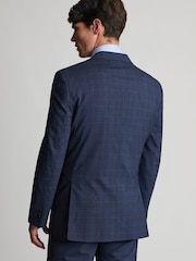 Brook Taverner Blue Check Wool Blend Suit Jacket - Image 5 of 9