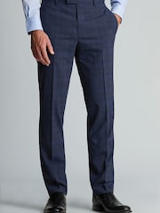 Brook Taverner Check Wool Blend Suit Trousers - تصویر 1 از 2