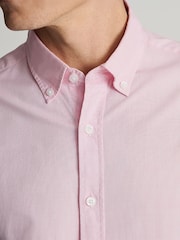 Brook Taverner Pink End-on-End Cotton Shirt - Image 2 of 5