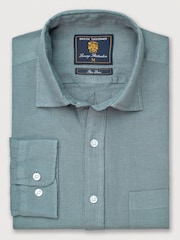 Brook Taverner Green Pure Linen Shirt - Image 4 of 6