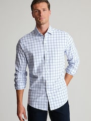 Brook Taverner Blue Tattersall Check Cotton Shirt - Image 1 of 6