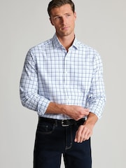 Brook Taverner Blue Tattersall Check Cotton Shirt - Image 2 of 6