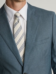 Brook Taverner Blue Italian Wool Suit Jacket - Image 3 of 8