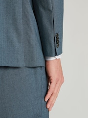 Brook Taverner Blue Italian Wool Suit Jacket - Image 5 of 8