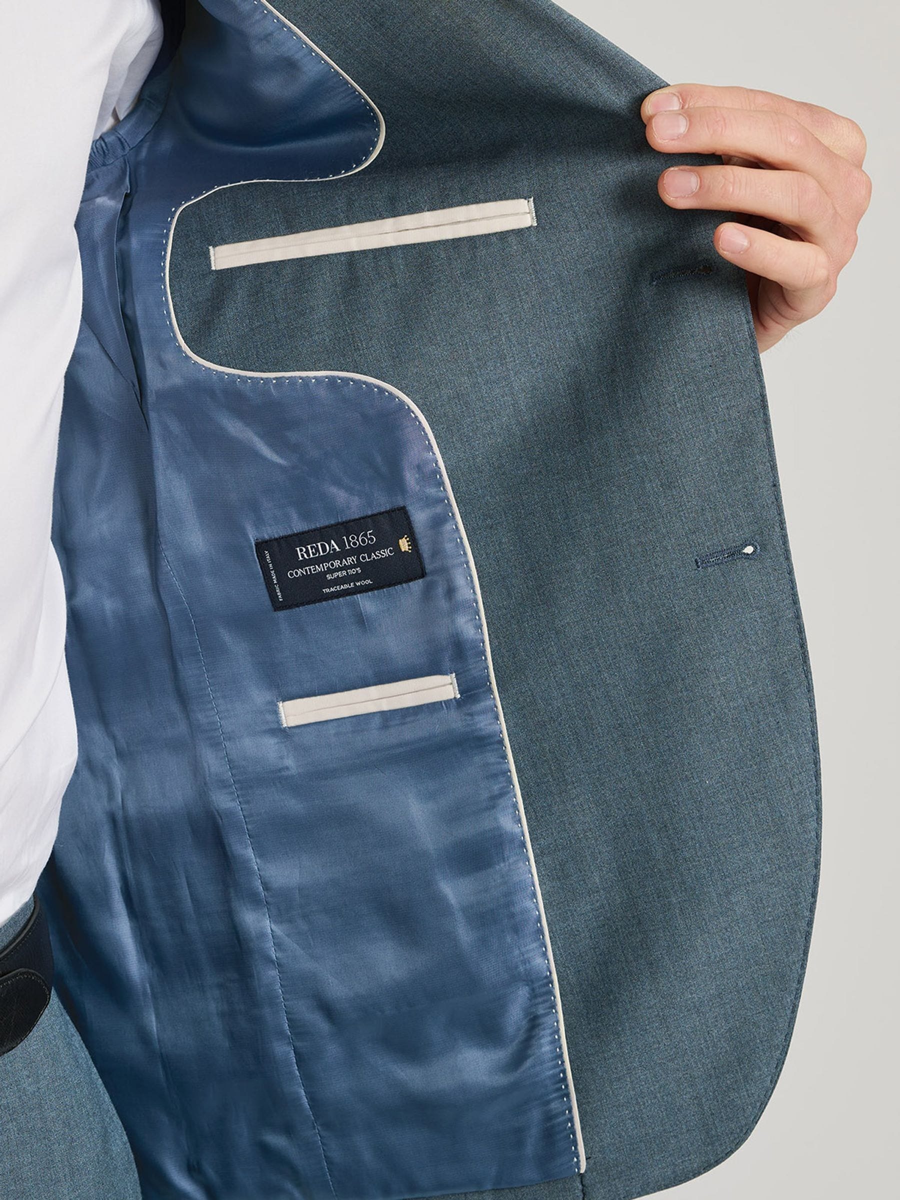 Buy Brook Taverner Blue Italian Wool Suit Jacket from Next USA