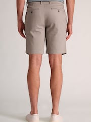 Brook Taverner Brown Textured Stretch Cotton Chino Shorts - Image 2 of 4