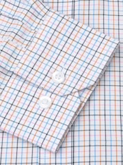 Brook Taverner White Small Tattersall Check Cotton Shirt - Image 6 of 6