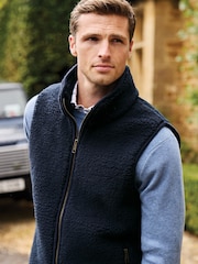 Brook Taverner Fleece Quilted Gilet - Image 2 of 8