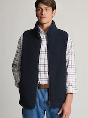 Brook Taverner Fleece Quilted Gilet - Image 6 of 8