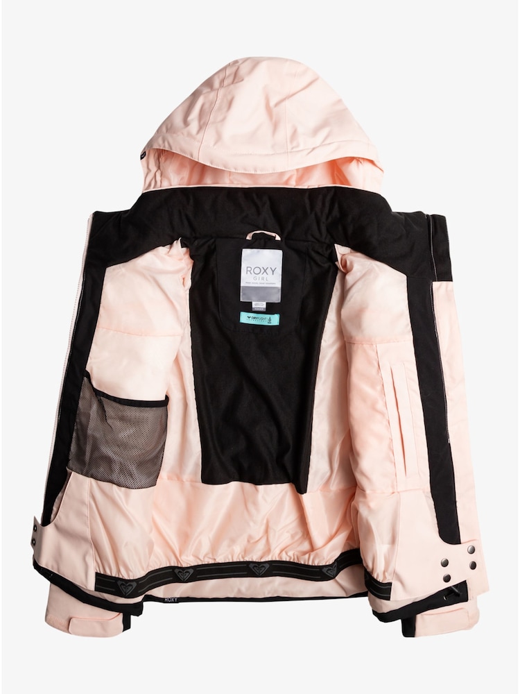 Roxy Black Girls Waterproof Thermal Jetty Printed Ski Jacket - Image 3 of 3
