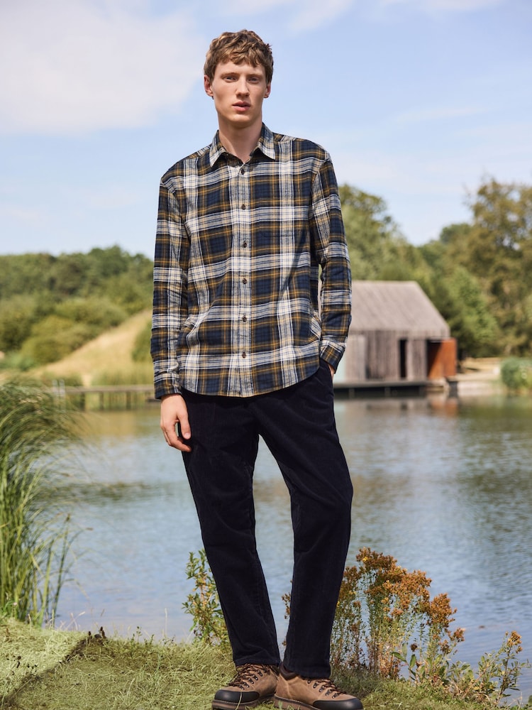 Green Long Sleeve Flannel Shirt - Image 2 of 8 Green Long Sleeve Flannel Shirt - Image 2 of 8