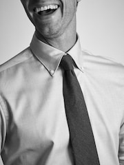 Brook Taverner Blue Pinpoint Oxford Cotton Shirt - Image 5 of 8