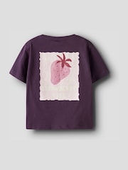 Name It Purple Strawberry Short Sleeve T-Shirt - Image 4 of 4