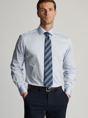 Brook Taverner Blue Satin Cotton Shirt - Image 2 of 7