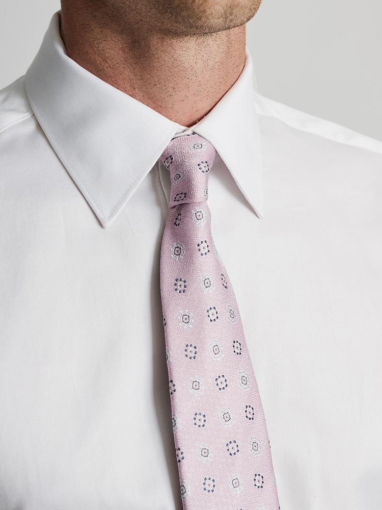 ホワイト - Brook Taverner ツイルストレッチ・コットンシャツ - 画像 2 / 7