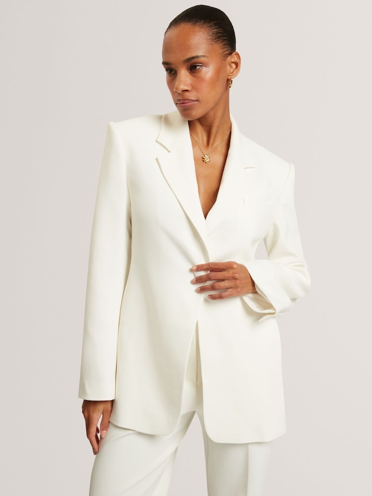 Ted Baker Cream Tailored Jacket - Image 1 of 6