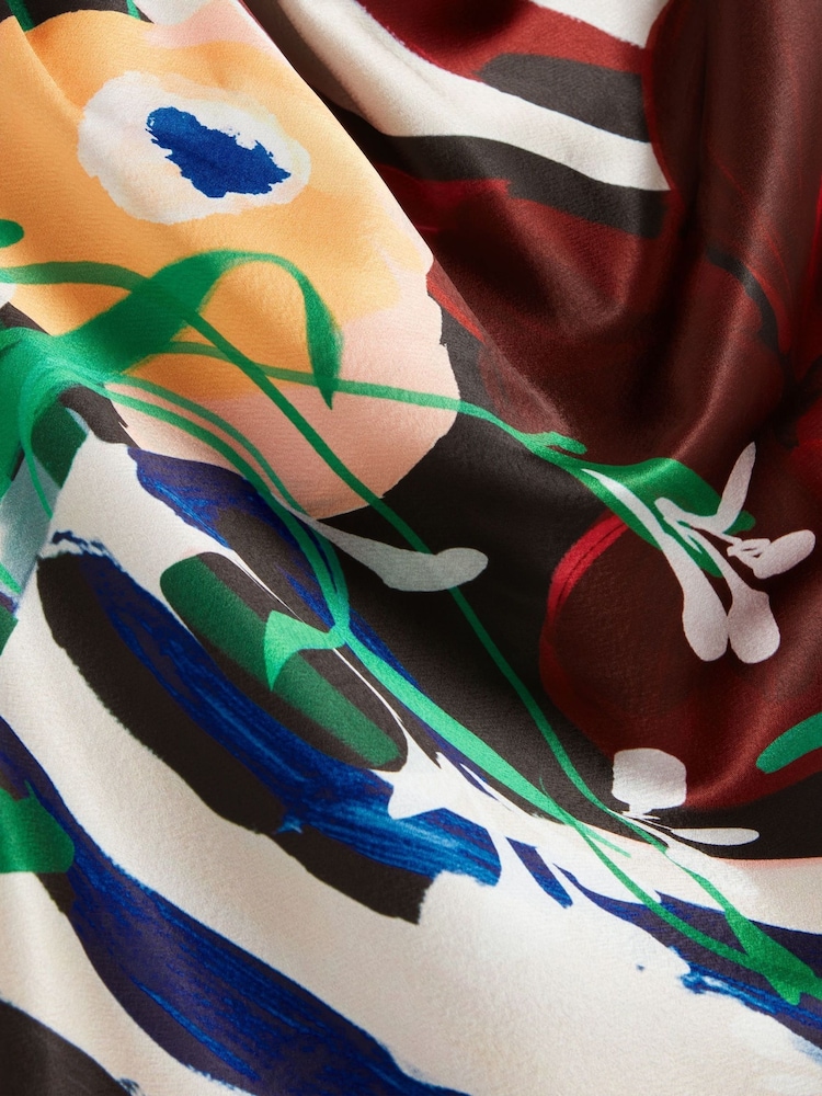 Ted Baker Black Drape Halter Neck Printed Top - Image 6 of 6 Ted Baker Black Drape Halter Neck Printed Top - Image 6 of 6