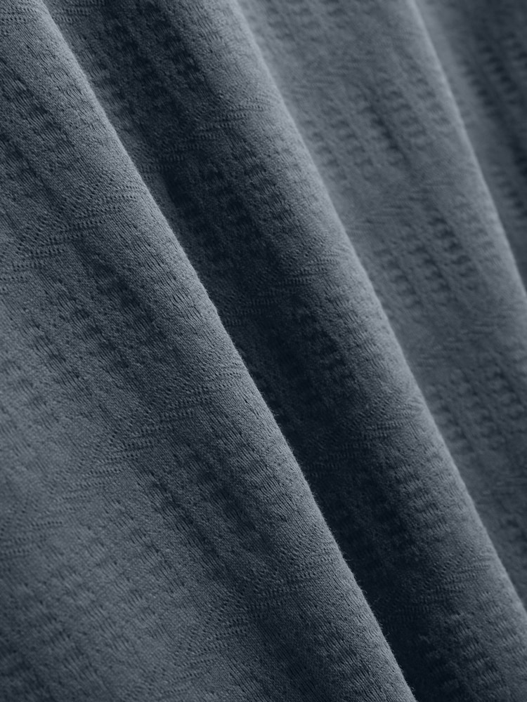 Ted Baker Grey Short Sleeve Mixed Texture Stripe T-Shirt - Image 6 of 6