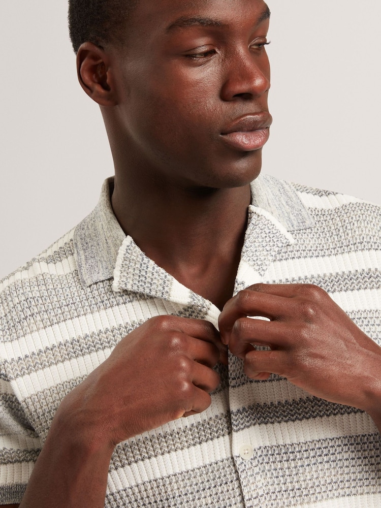 Ted Baker Πουκάμισο με κοντό μανίκι και Ριγέ, χαλαρή εφαρμογή - Εικόνα 2 από 6