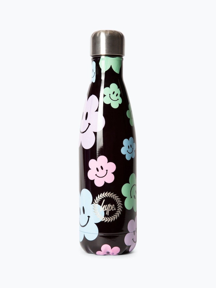 Hype Happy Flowers Water Black Bottle - Image 2 of 3