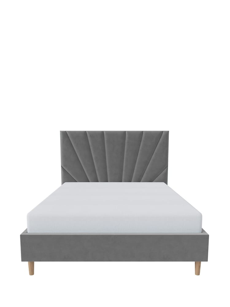 Millbrook Beds Steel Rise Luxury Velvet Frame - Image 2 of 6