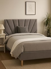 Millbrook Beds Steel Rise Luxury Velvet Frame - Image 5 of 6