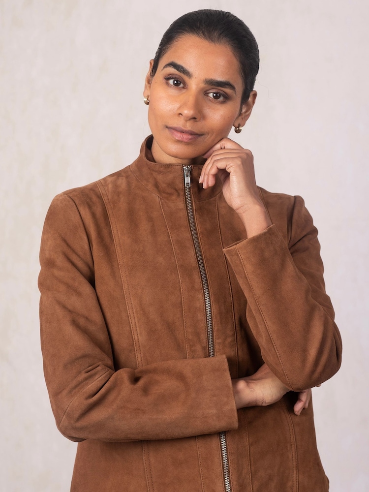 Lakeland Leather Brown Muncaster Suede Jacket - Image 2 of 6