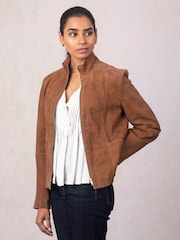 Lakeland Leather Brown Muncaster Suede Jacket - Image 5 of 6