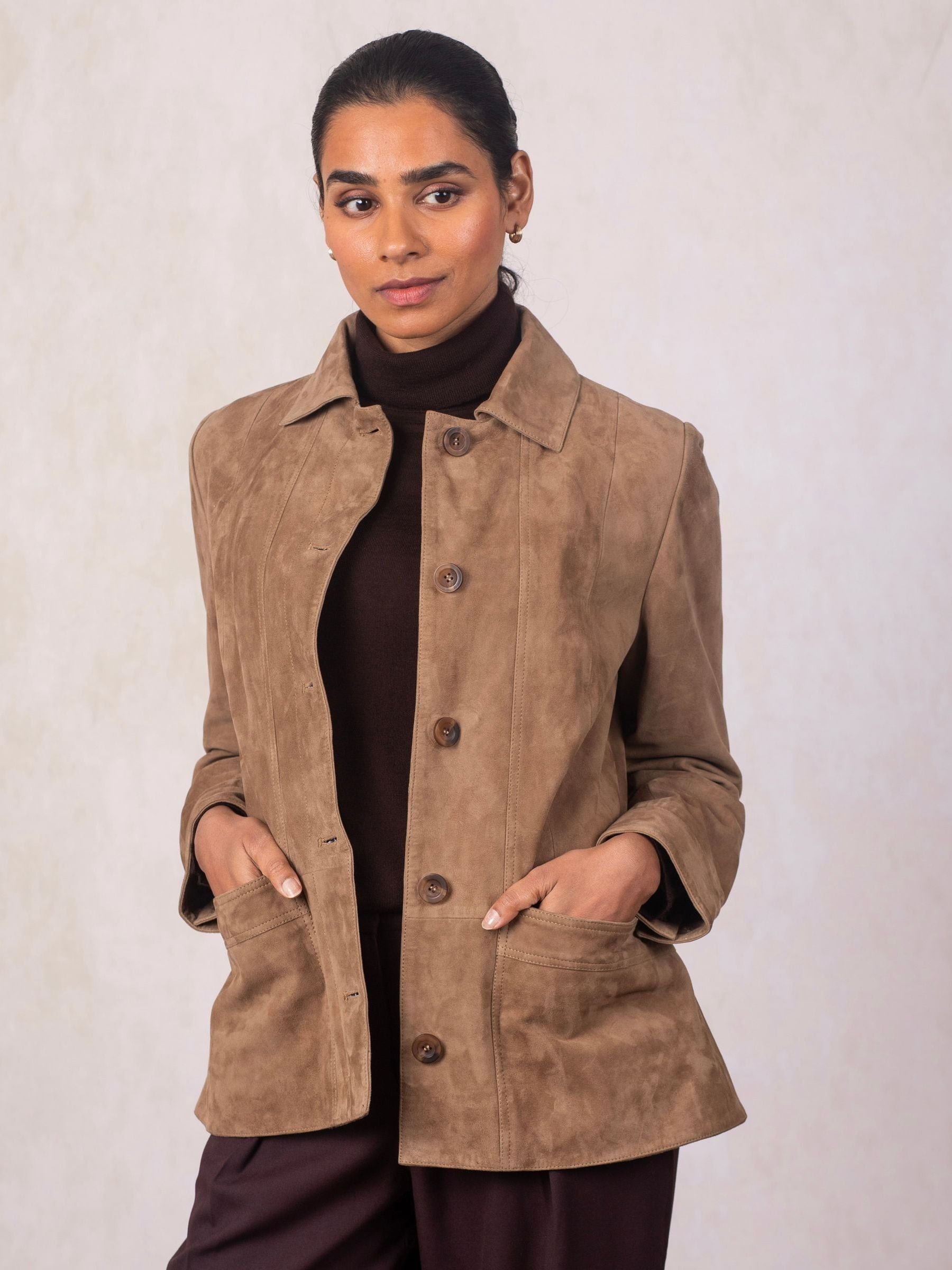 Buy Lakeland Leather Brown Milnthorpe Suede Jacket from the Next